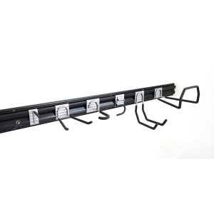 BJ4A7464++ PVC slatwall shelves garage hooks storage Organization