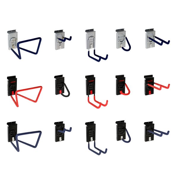BJ4A7561 PVC slatwall shelves garage hooks storage Organization