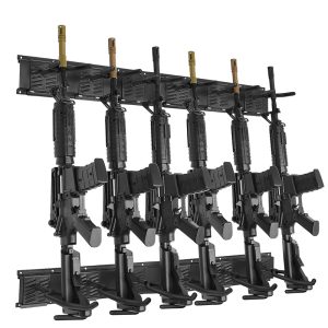 Gun display rack with adjustable distance slots 3/6/4/8