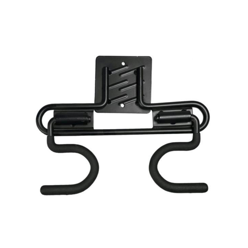 Heavy-duty garage broom with hole metal double S-hook for heavy weight storage