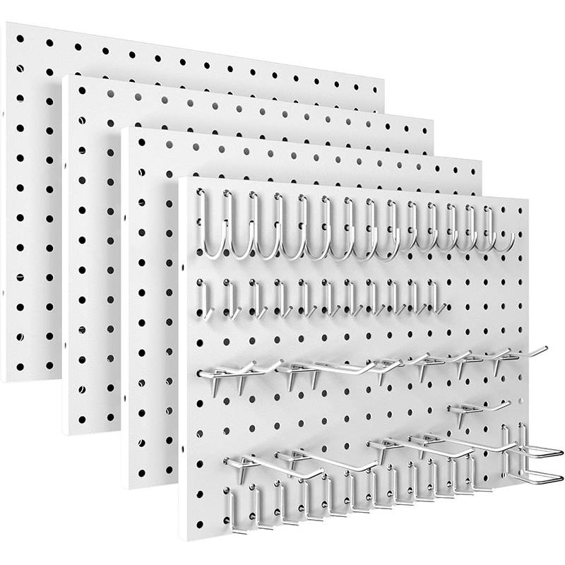 Metal storage rack on the perforated board wall&wall-mounted item storage rack