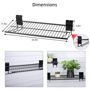 Metal storage rack on the wall, the organizer makes items more tidy
