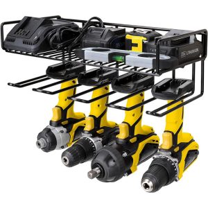 Heavy-duty floating tool rack electric drill storage rack