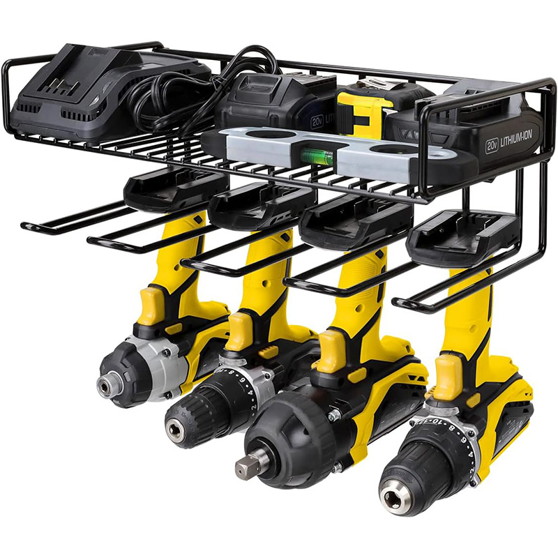 Heavy-duty floating tool rack electric drill storage rack