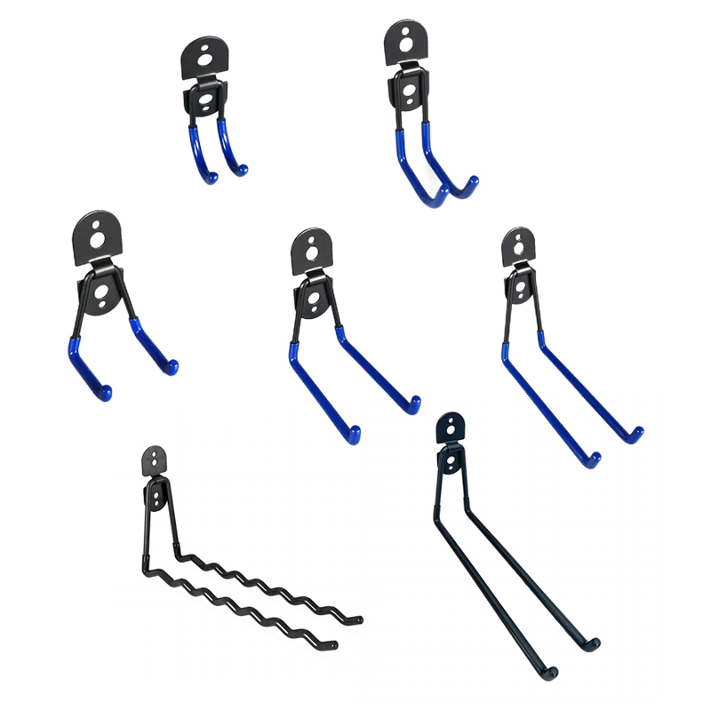 Round head welding plate dipped coating hook set, garage organizing rack