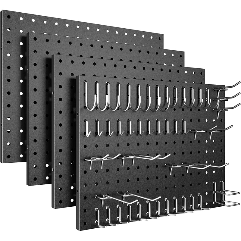 Metal storage rack on the perforated board wall&wall-mounted item storage rack