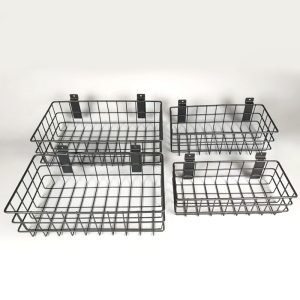 Basket storage basket for slatted walls, a practical tool for storage and organization