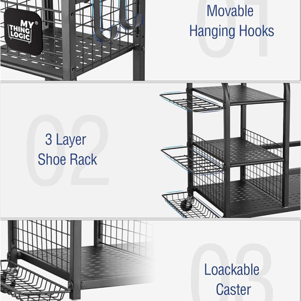 Tips for storing metal vertical golf club bags, shoes, and racks