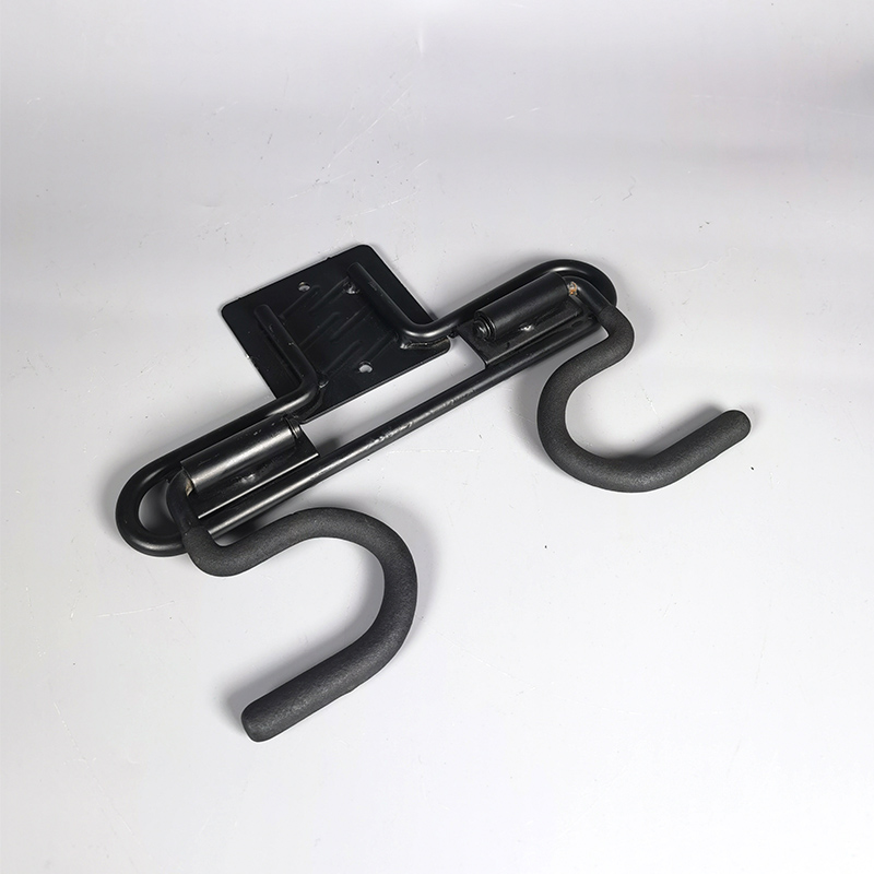Heavy-duty garage broom with hole metal double S-hook for heavy weight storage