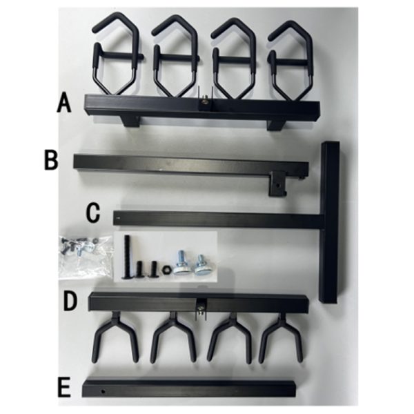 Vertical gun rack & garage sniper rifle and shotgun storage rack