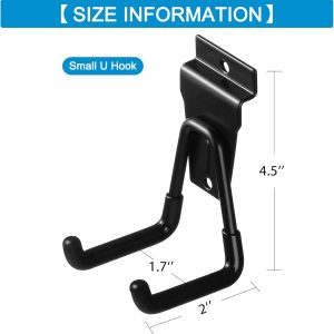 Slatwall orange hook garage storage tool multi-functional double line hook