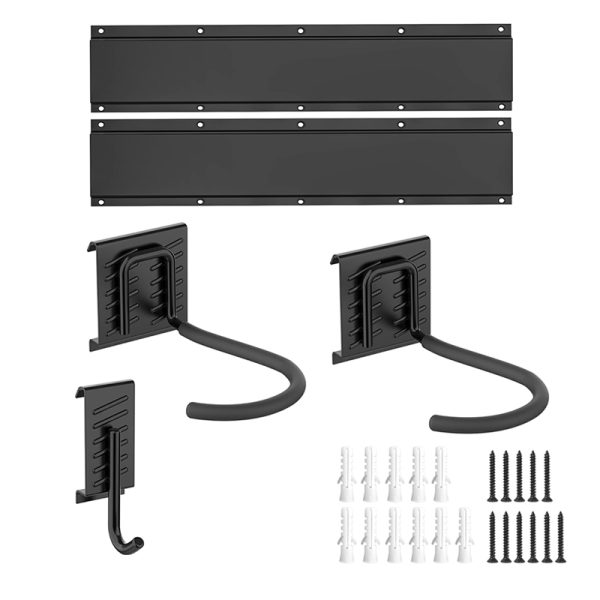 Slot plate hook bicycle wall storage hook black large round hook