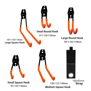 14PC Garage Storage Hooks, Wall Mount Hook with Anti-Slip Coating