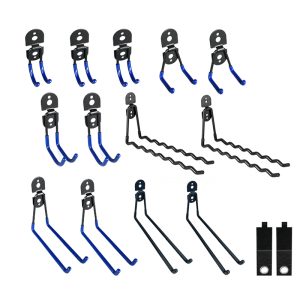 Round head welding plate dipped coating hook set, garage organizing rack