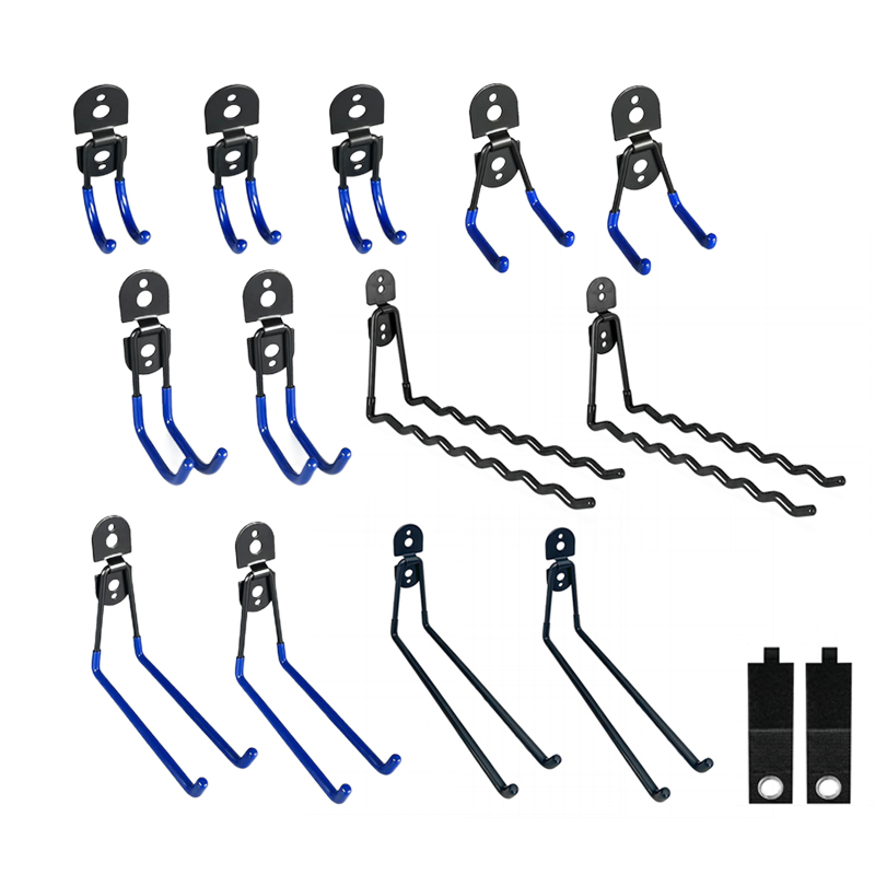 Round head welding plate dipped coating hook set, garage organizing rack