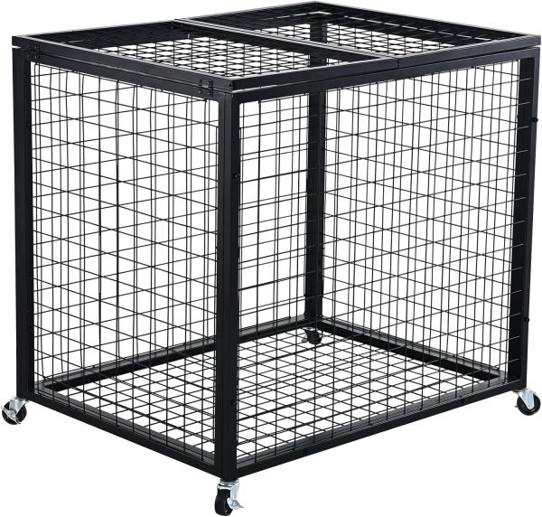 School sports equipment storage cart, mobile ball cart space storage capacity