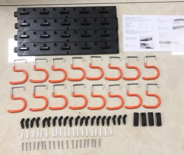 Plastic backboard mop S hook dip-molded hook
