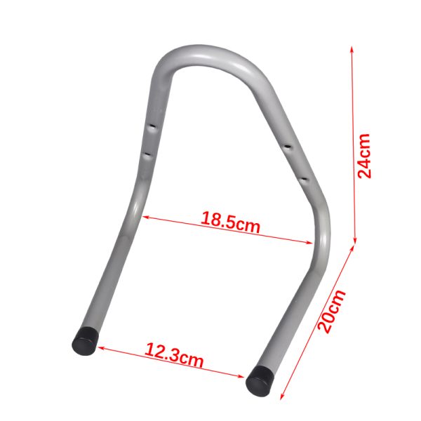Heavy duty double headed V-shaped iron pipe hook for garage