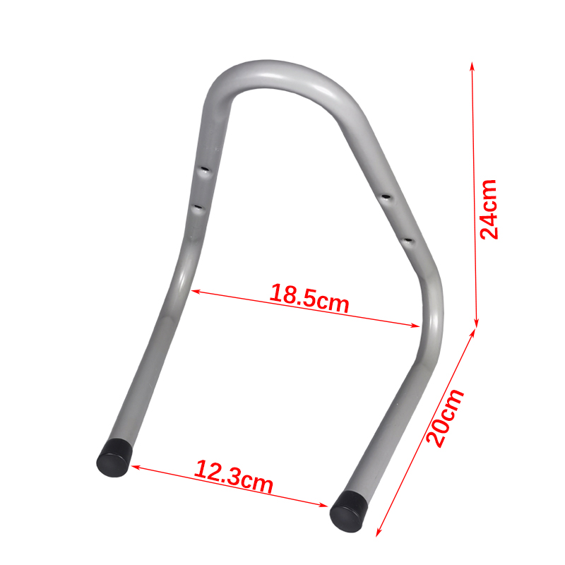 Heavy duty double headed V-shaped iron pipe hook for garage