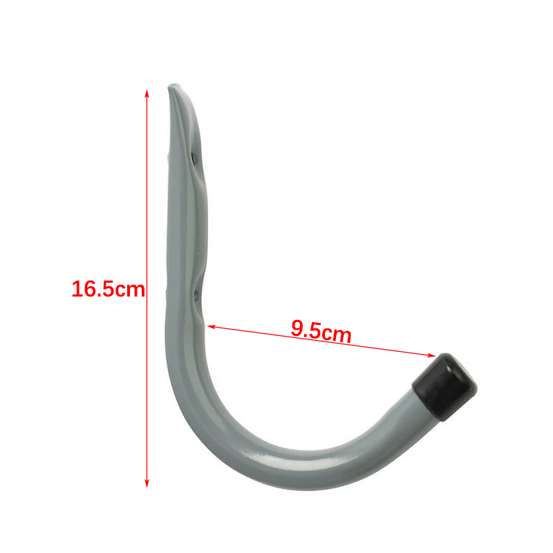 Heavy duty double headed V-shaped iron pipe hook for garage