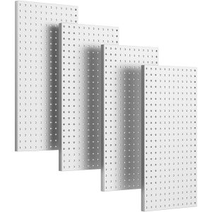 Ultrawall 4 Pcs Metal Pegboard Wall Panels, Peg Boards for Garage Tool Storage