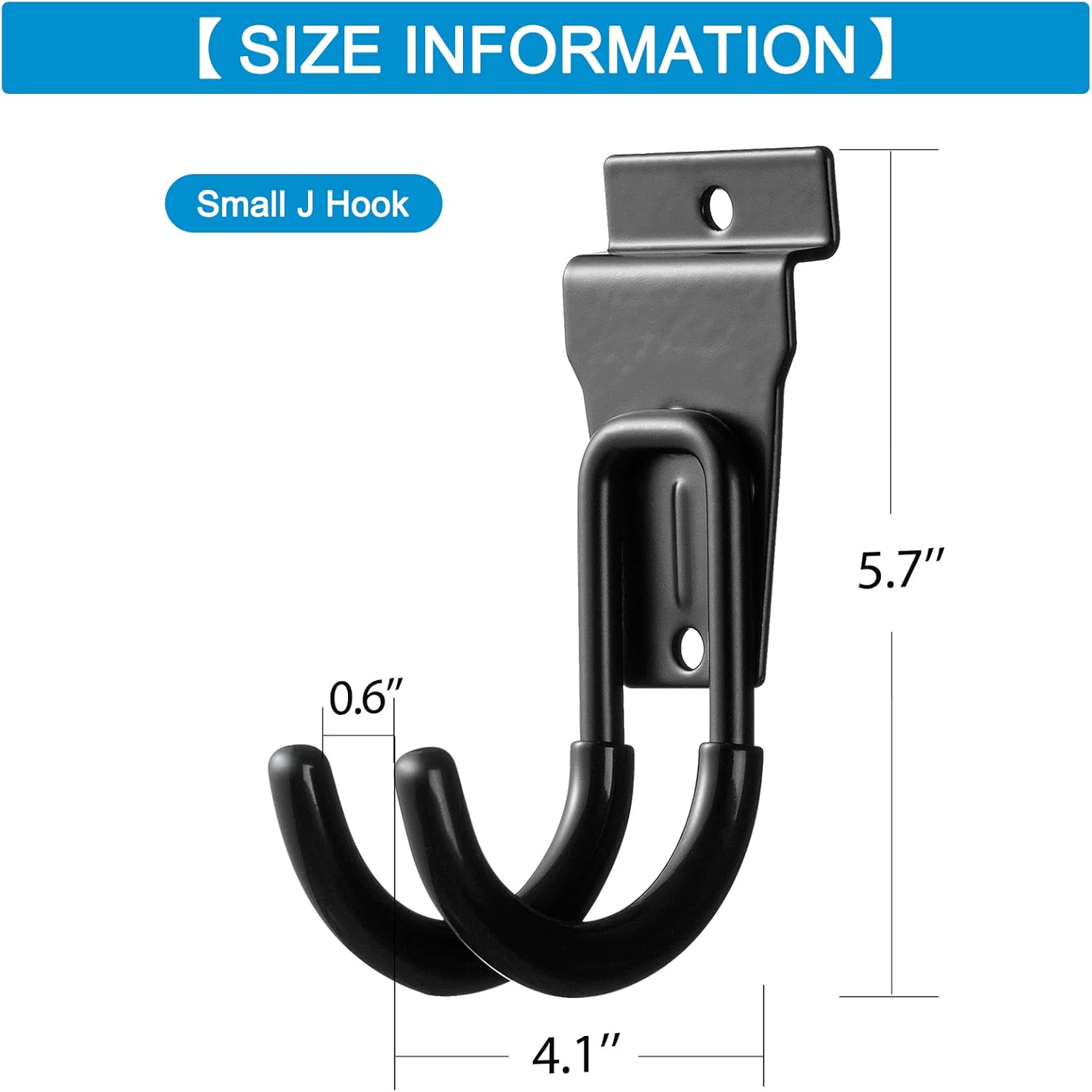 Slatwall orange hook garage storage tool multi-functional double line hook