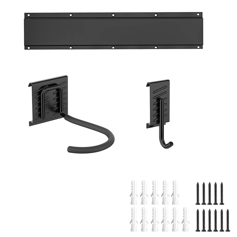 Slot plate hook bicycle wall storage hook black large round hook