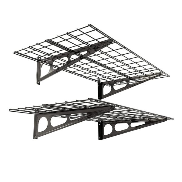 Metal garage wall hanging floating shelf storage rack