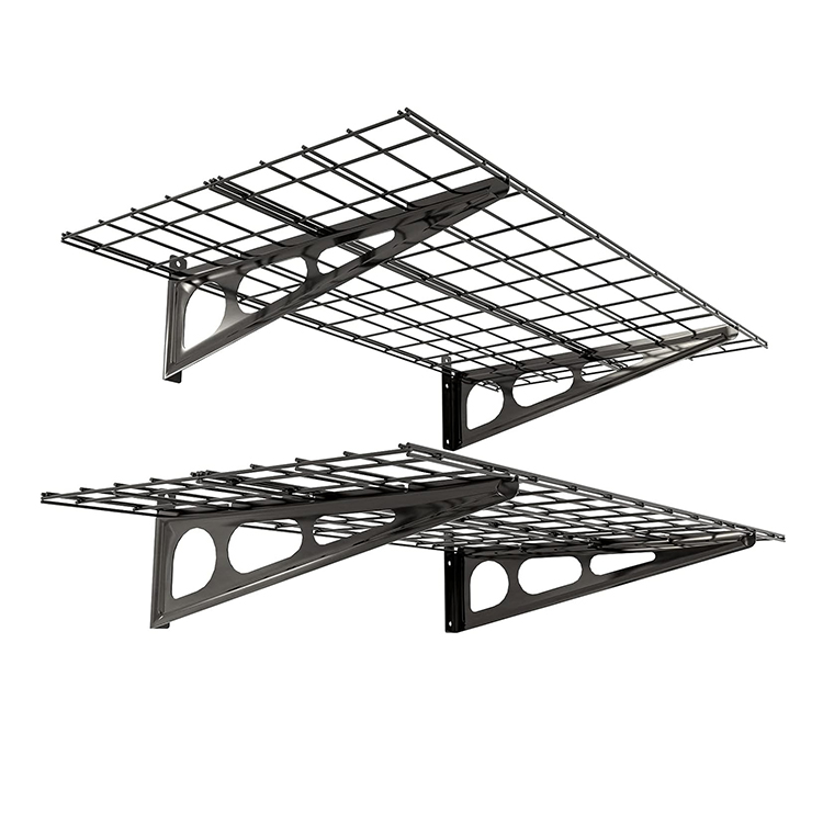 Metal garage wall hanging floating shelf storage rack