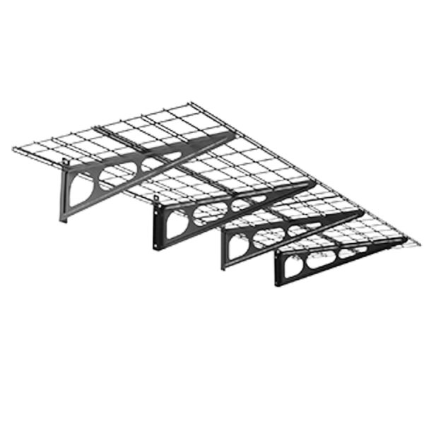Metal garage wall hanging floating shelf storage rack