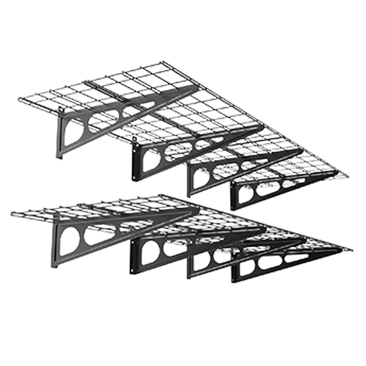 Metal garage wall hanging floating shelf storage rack