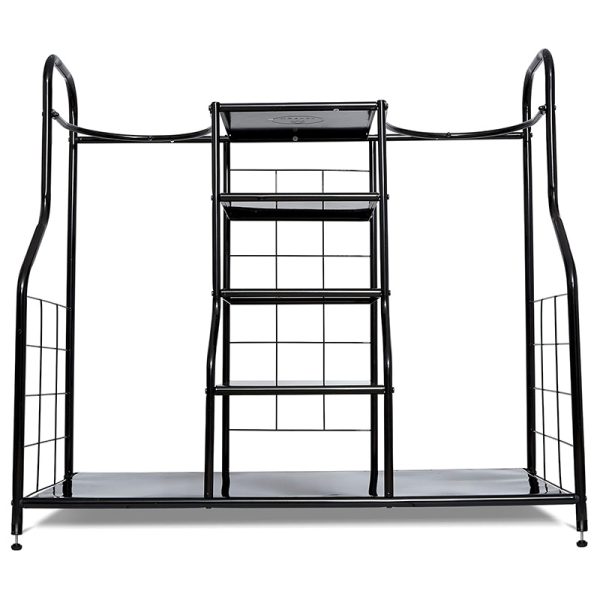 Multi-layer partition golf club shoes bag integrated metal storage rack
