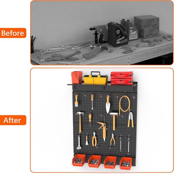 Cross-border dedicated metal wall panel; garage tool storage pegboard