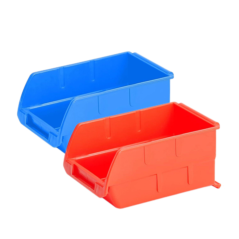 Small red/blue storage parts box material component plastic box