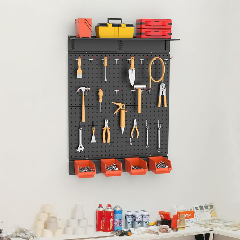 Cross-border dedicated metal wall panel; garage tool storage pegboard