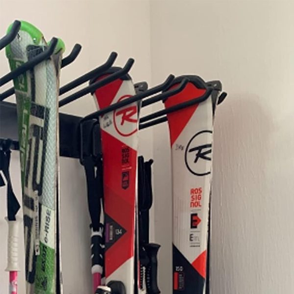 Heavy duty garage storage ski rack double layer hook display hook