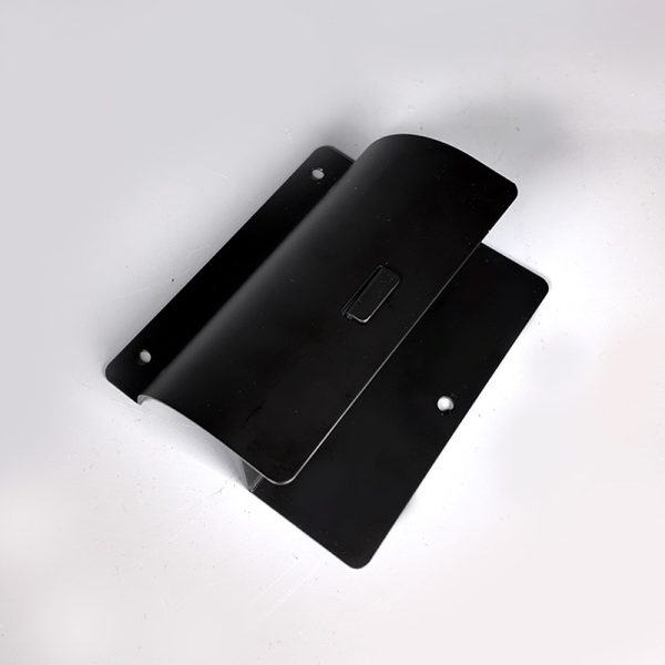 Heavy-duty ladder hooks on the garage wall for folding chairs, shed tool rack