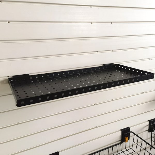 Slatted wall mesh storage rack, hardware round hole display storage rack