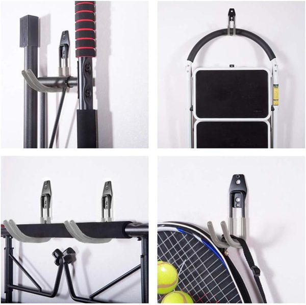 Garage orange metal hook wall pipe electric tool cable ladder storage tool