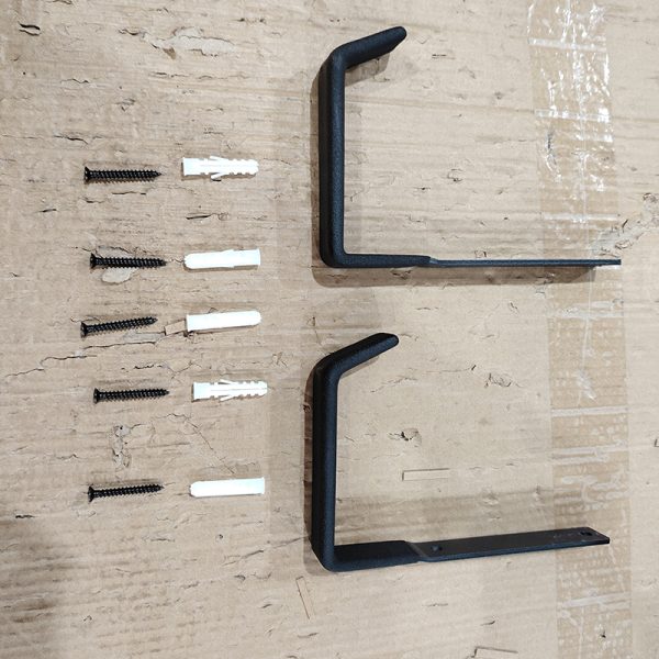 L-shaped dip metal flat steel warehouse wall mount organizer