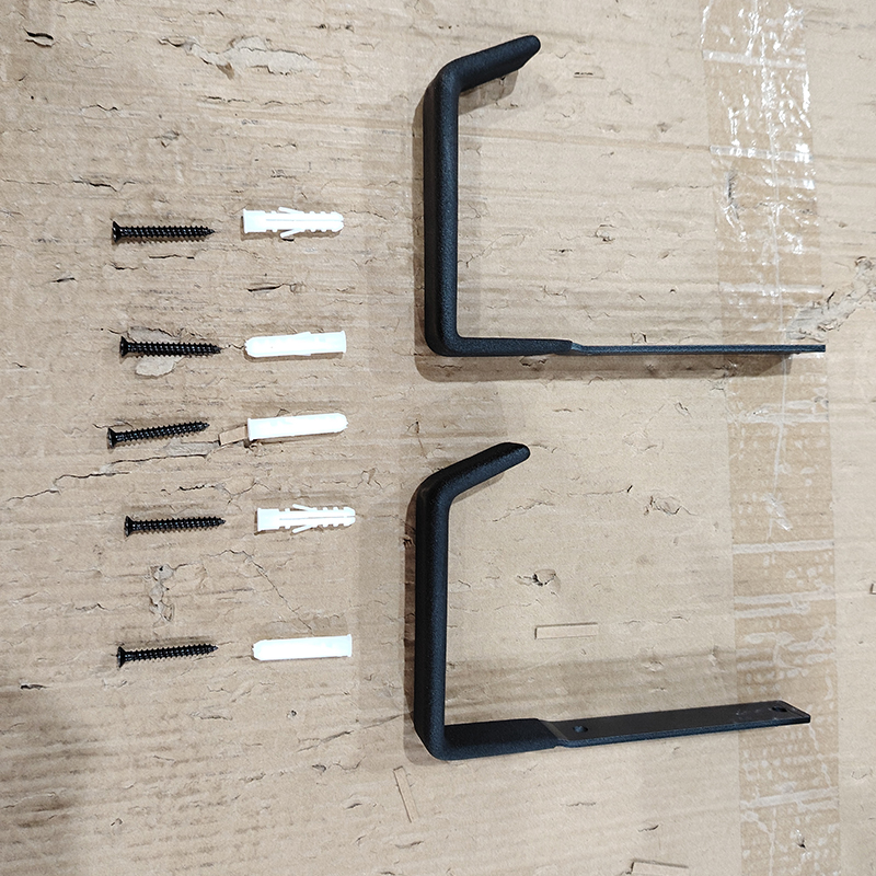 L-shaped dip metal flat steel warehouse wall mount organizer