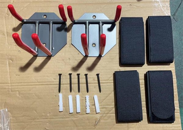 Wall Mounted Rack Organizer for Skis and Poles Heavy Duty Horizontal Wall Ski Rack