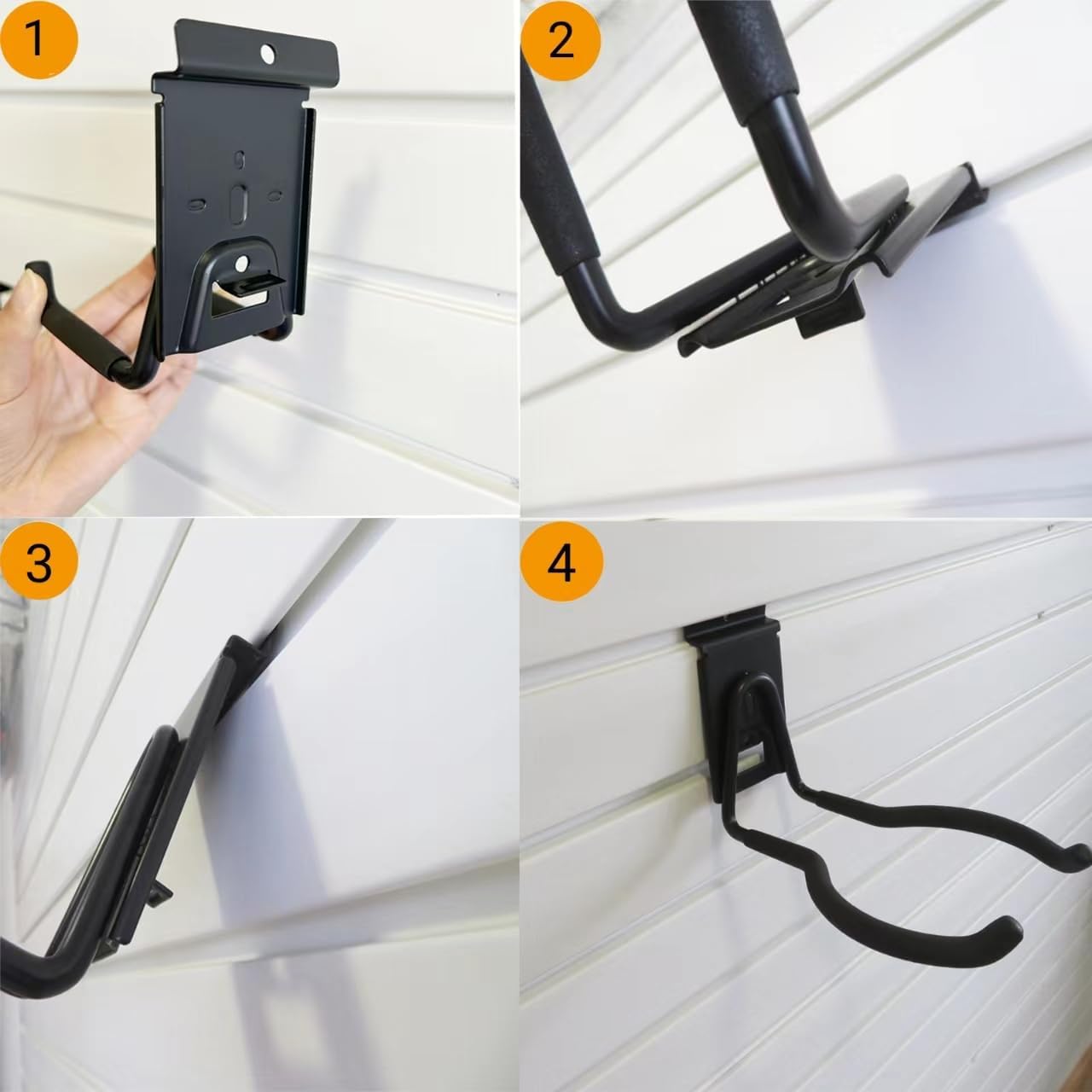Slat Wall Garden Hose Hook Wall Mounted Water Hose Hanger Heavy Duty