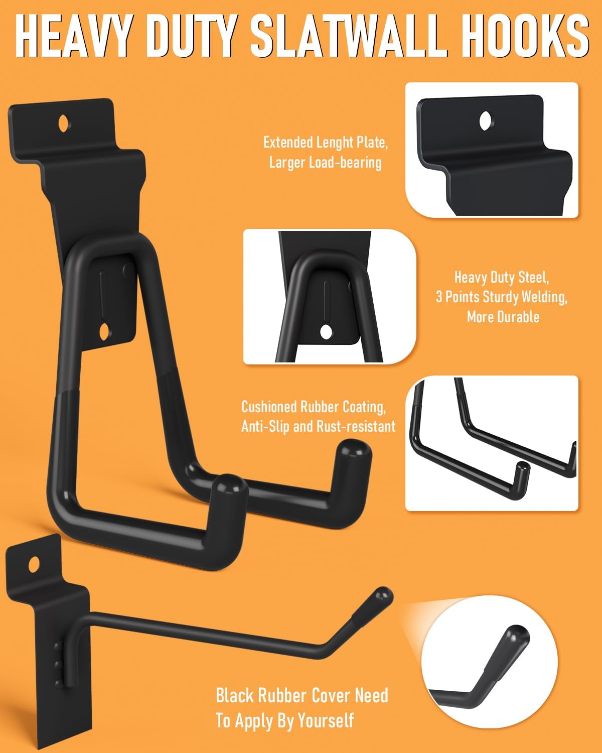 Slatwall hooks,garage organizing rack and metal slatwall baskets