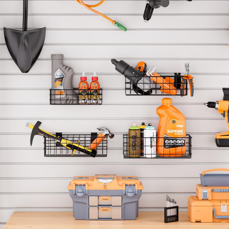 Basket storage basket for slatted walls, a practical tool for storage and organization
