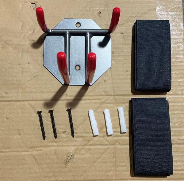 Wall Mounted Rack Organizer for Skis and Poles Heavy Duty Horizontal Wall Ski Rack