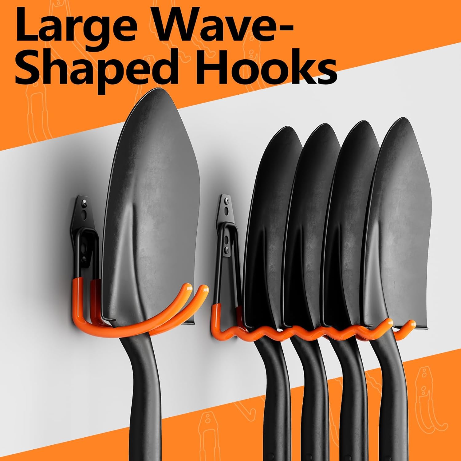 Heavy Duty garage storage hook,warehouse wall-mounted heavy-duty hook