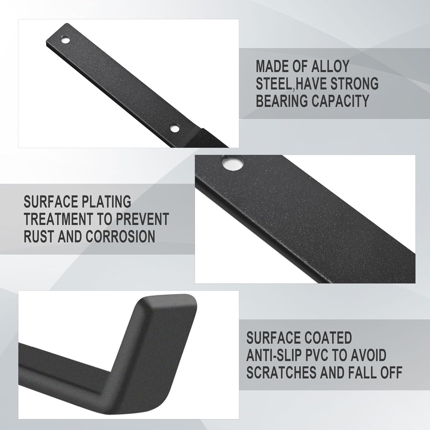 L-shaped dip metal flat steel warehouse wall mount organizer