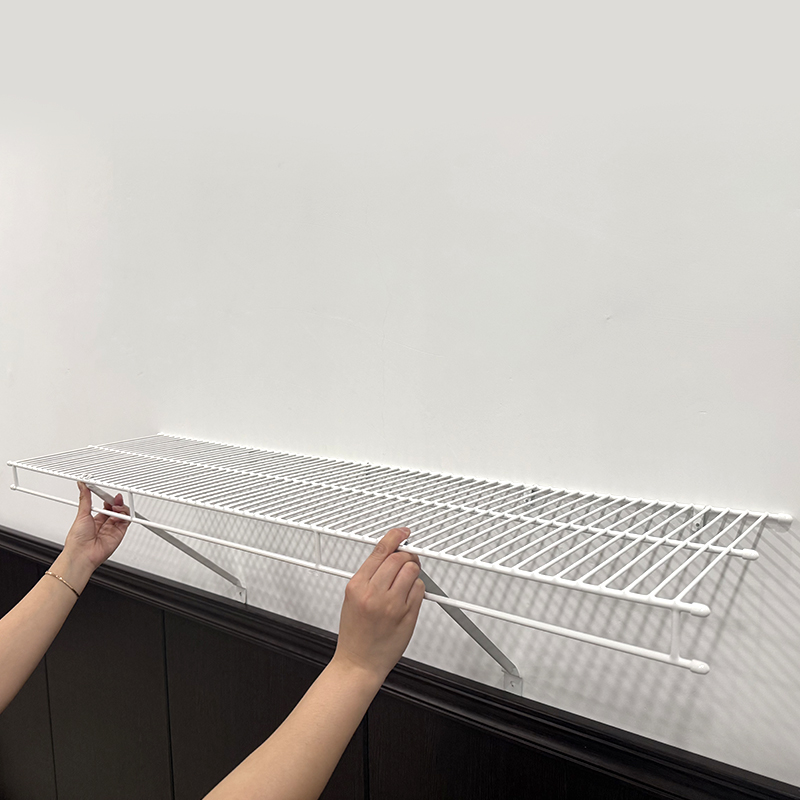 Garage white wall hanging rack, heavy object sorting and storage rack