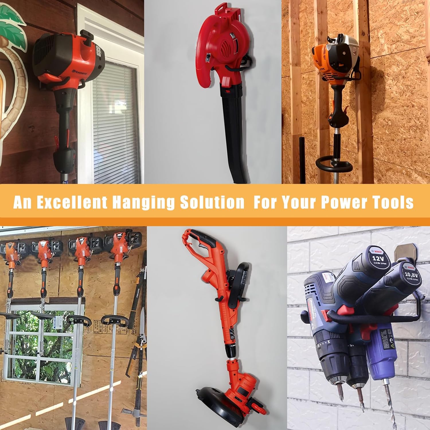 Garden Power Tool Hanger,String Trimmer Hanger